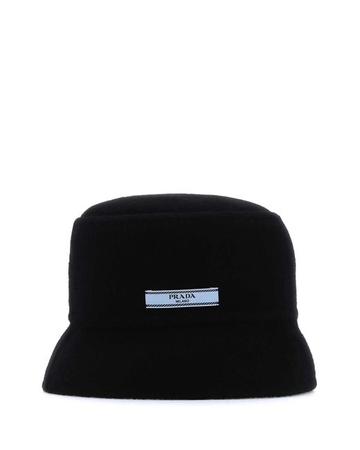Prada Black Cashmere Hat