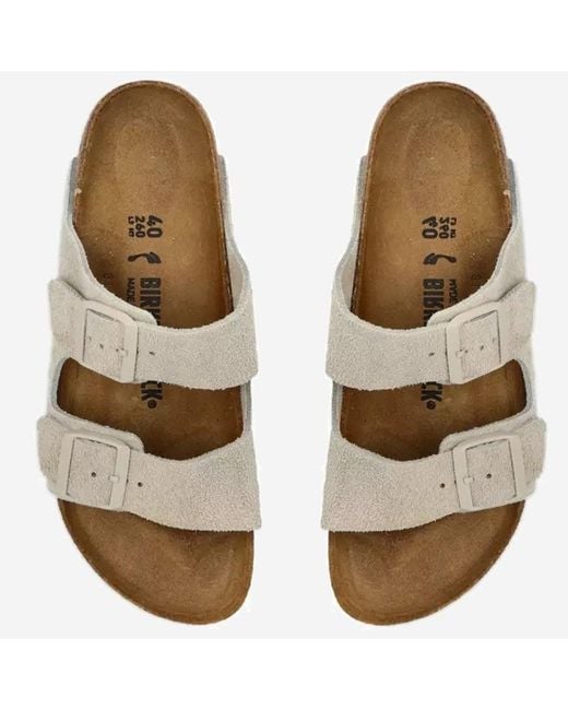 Birkenstock Natural Suede Sandals