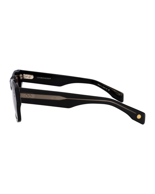 Dita Eyewear Black Squared Sunglasses Dts727 A 01 Blk