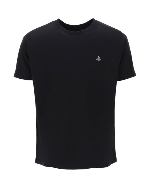 Spray orb clásica camiseta Vivienne Westwood de hombre de color Black