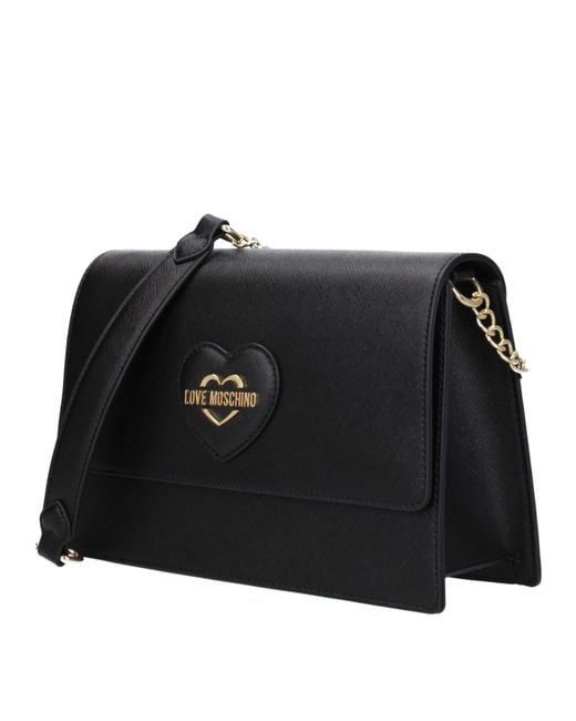 Love Moschino Black Shoulder Bags Polyurethane