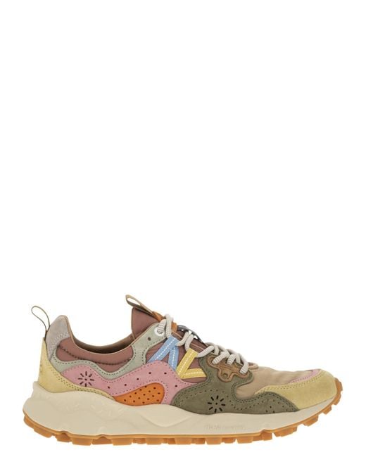 Flower Mountain Brown Yamano 3 Sneakers