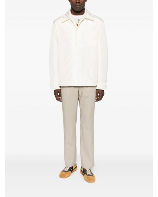 AMI White Jacket Padded Adc Overshirt