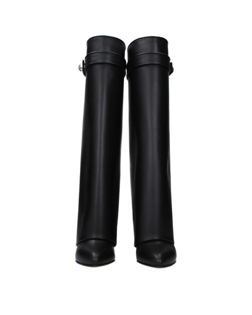 Givenchy Black Boots Frauen Leder schwarz