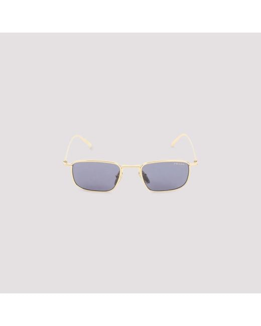 Prada White Eyewear Metal Sunglasses