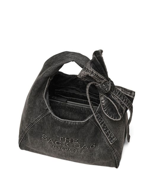 Marc Jacobs Black The Sack Denim Handbag