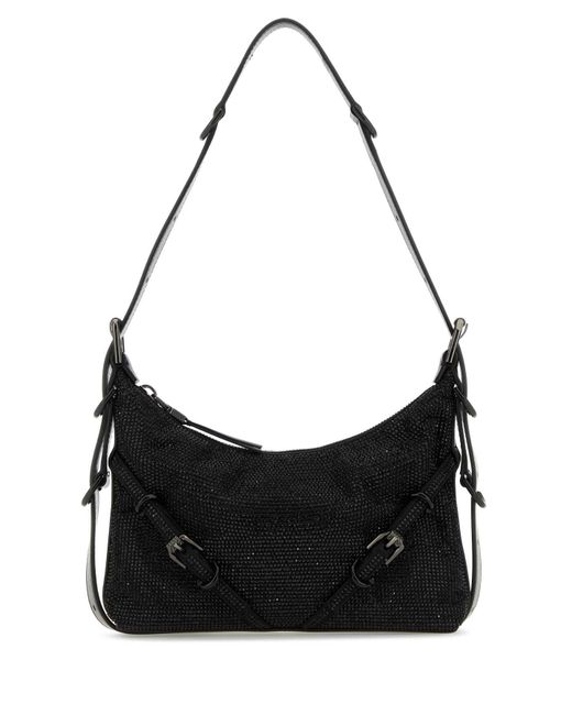 Givenchy Black Rhinestone Embellished Mini Top-Handle Bag