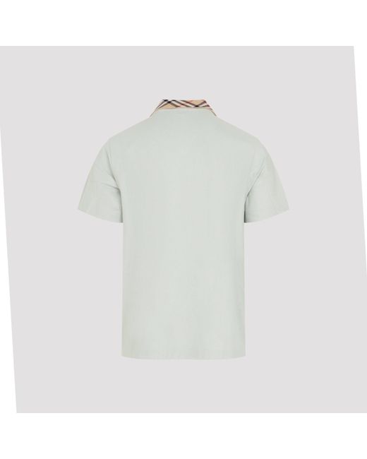 Burberry White Evan Polo