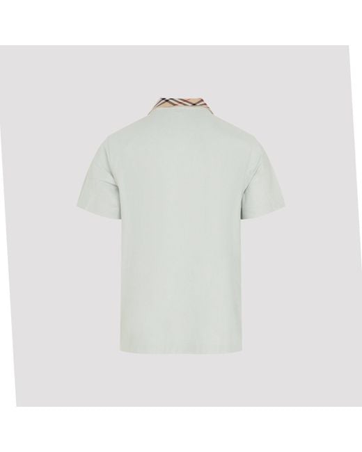 Polo Evan Burberry de hombre de color White