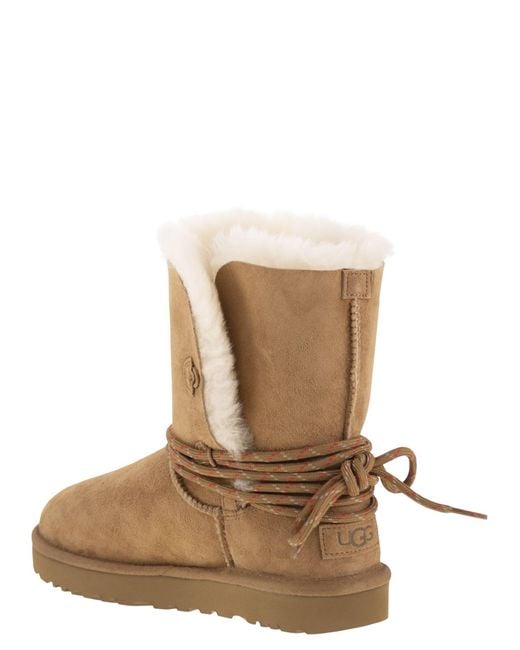 Ugg Brown Bailey Tie Suede Ankle Boots