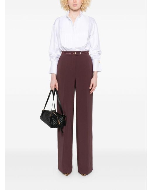 Pantalon franchi Elisabetta rouge Elisabetta Franchi en coloris Purple
