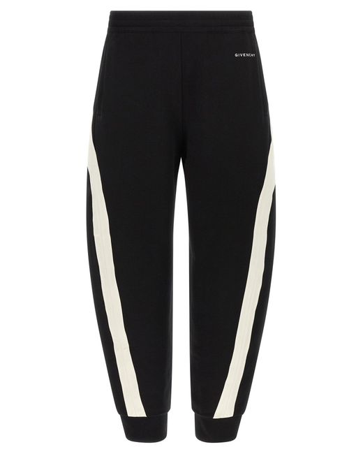 Givenchy Black Satin Insert Joggers for men