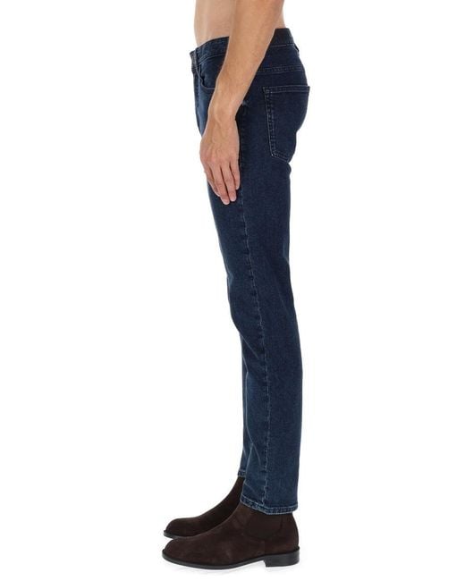 Boss Blue Cotton-Blend Jeans for men