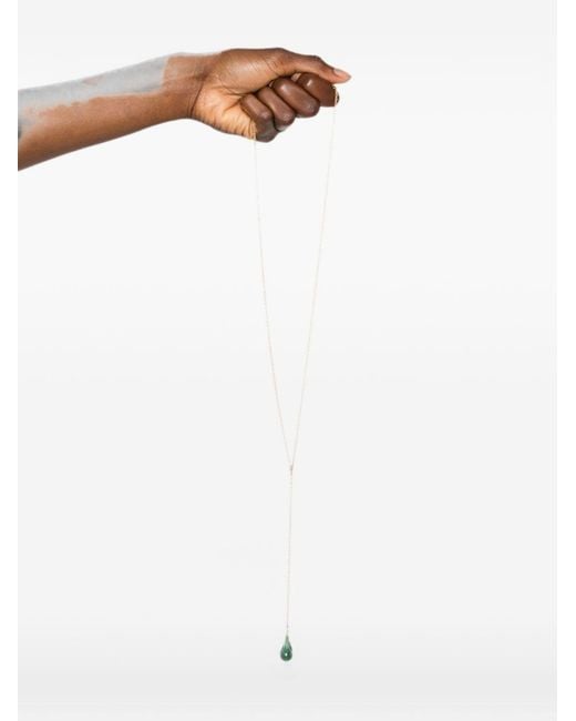 Totême White Jade Drop Necklace