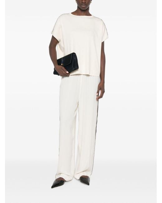 Fabiana Filippi Natural Cotton T-Shirt