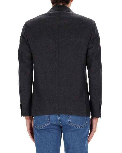 Zegna Blue Wool Cashmere Blazer