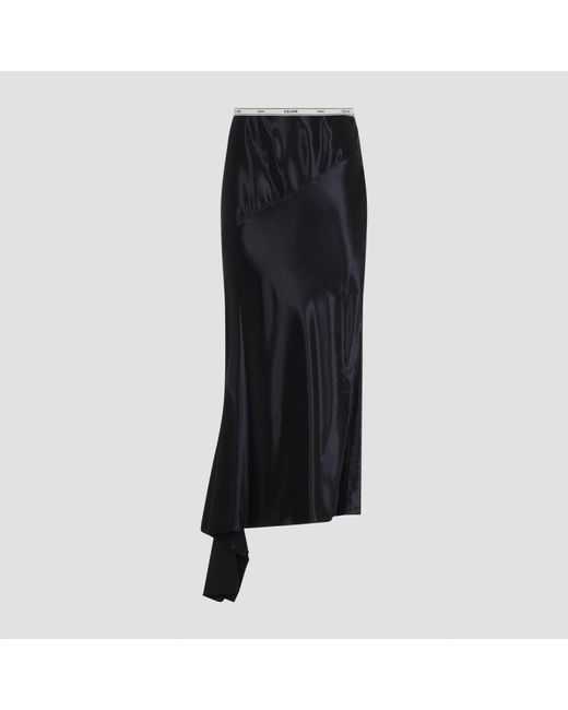 Céline Black Viscose Skirt