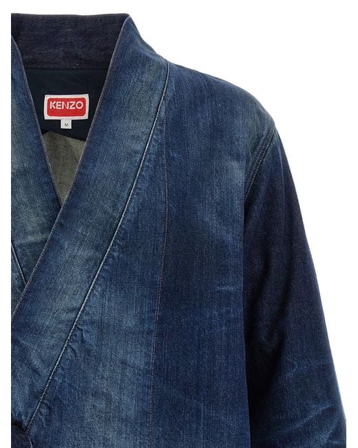 KENZO Kimono -jas in het Blue voor heren