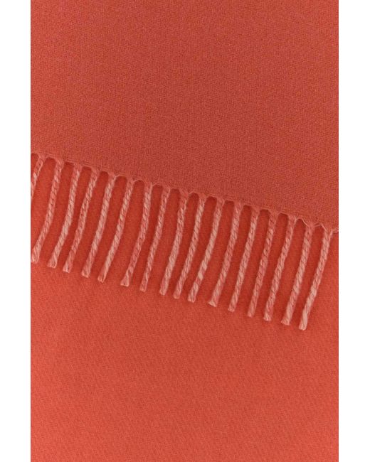 Gucci Red Two-Tone Wool Blend Scarf