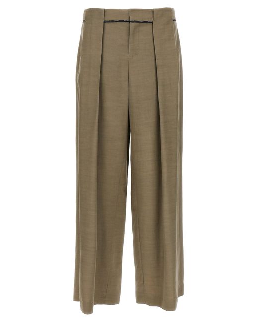 Pantalones Cupro Balmain de hombre de color Green