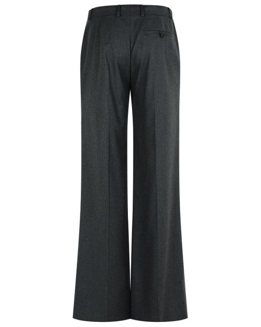 Stella McCartney 'flared' Grijze Wollen Broek Cenere in het Blue