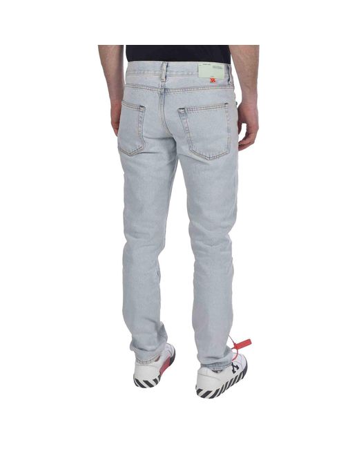Off-White c/o Virgil Abloh Gray Denim Jeans for men