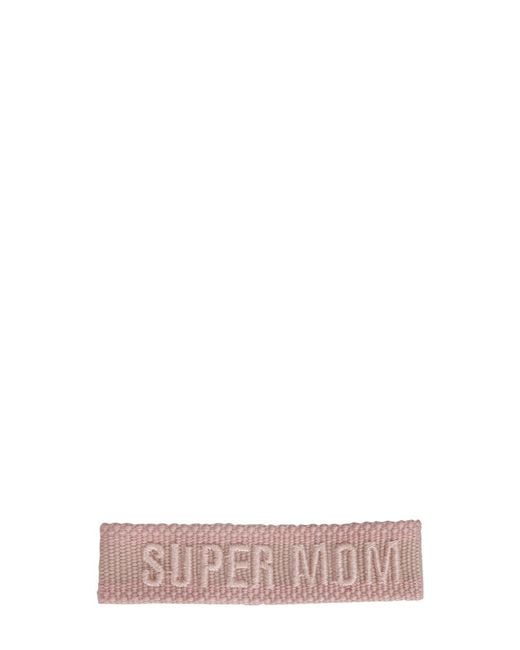 LABEL K Pink Braided Fabric Bracelet