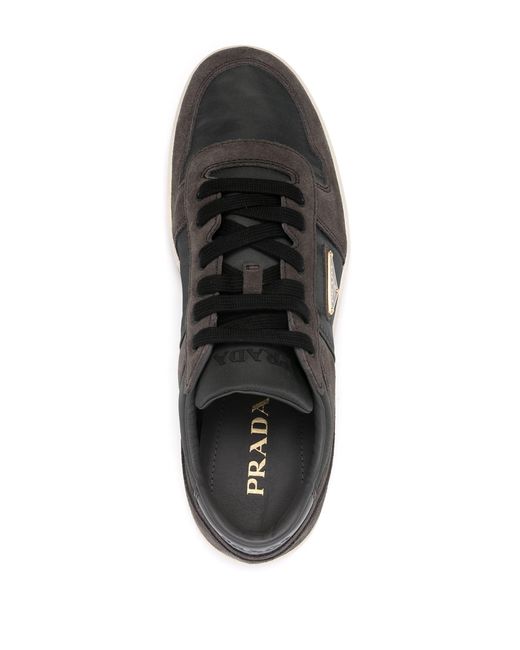 Prada Gray Downtown Sneakers for men