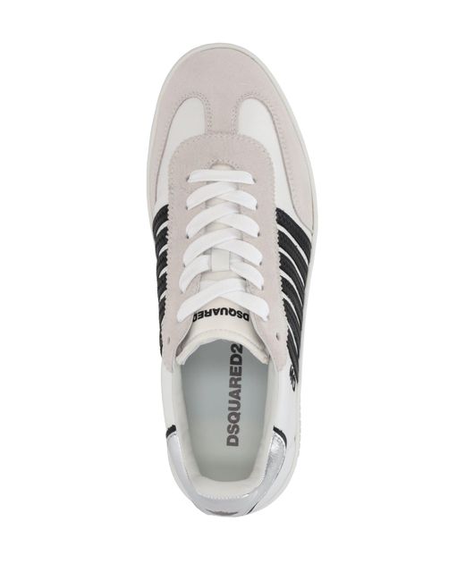 Baskets basses à lacets DSquared² en coloris White