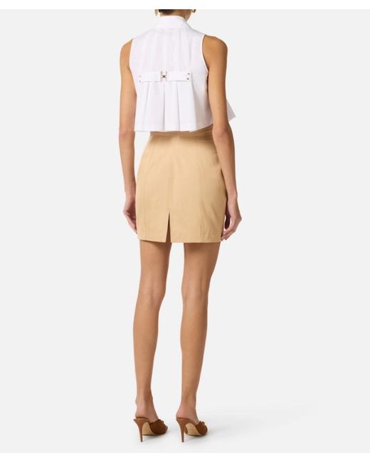 Elisabetta Franchi White Popeline Shirt