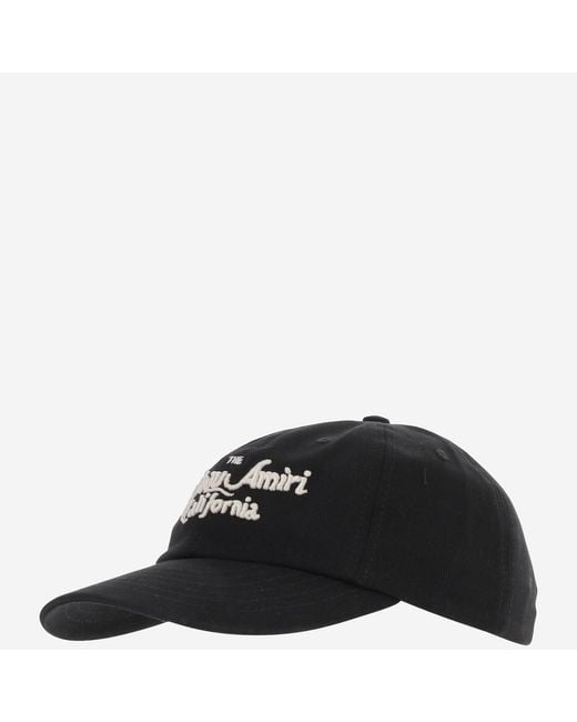 Amiri Black Hats Cotton for men