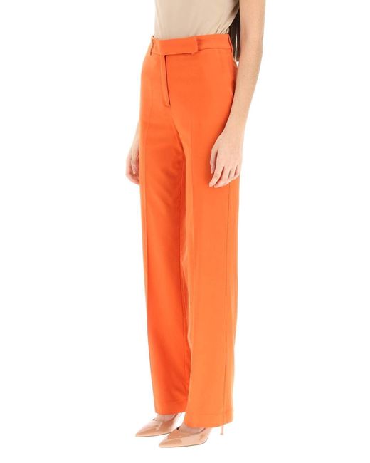HEBE STUDIO Orange 'lover' Canvas Trousers