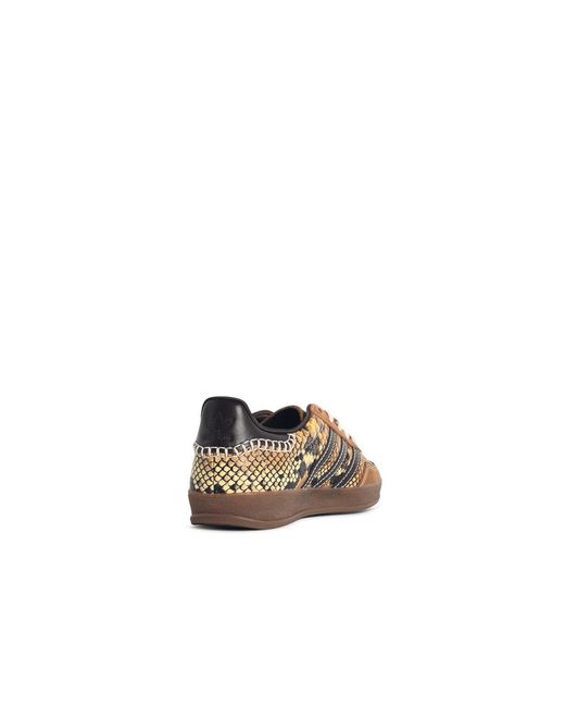 Adidas Natural 'Gazzelle Snake' Lear Sneakers