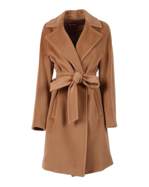 Max Mara Brown Belted Coats
