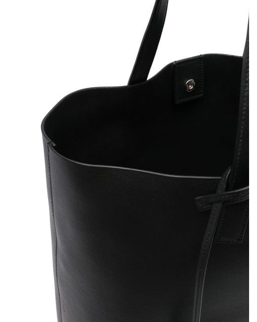 Saint Laurent Black Ysl Bv Bold Shopp Muflone Sfod