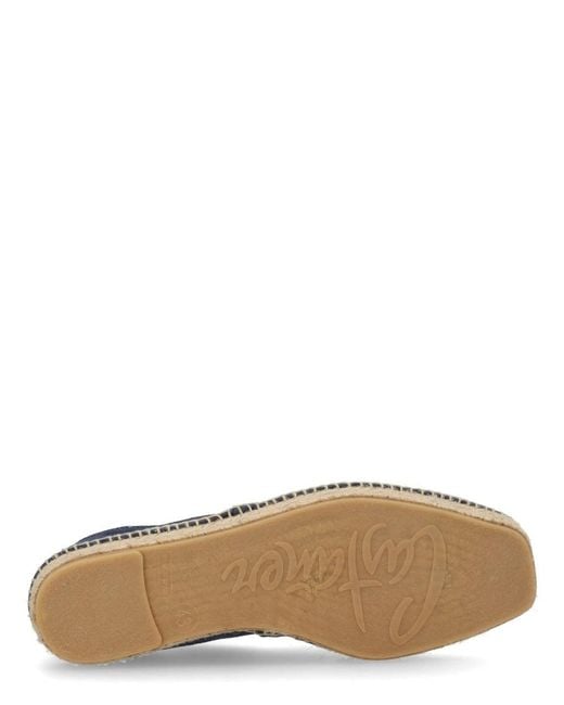 Castaner Blue Cotton Ovine Leather