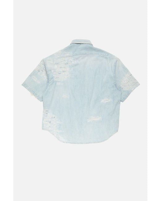 Acne Blue Fn Mn Shir000978 Shirts
