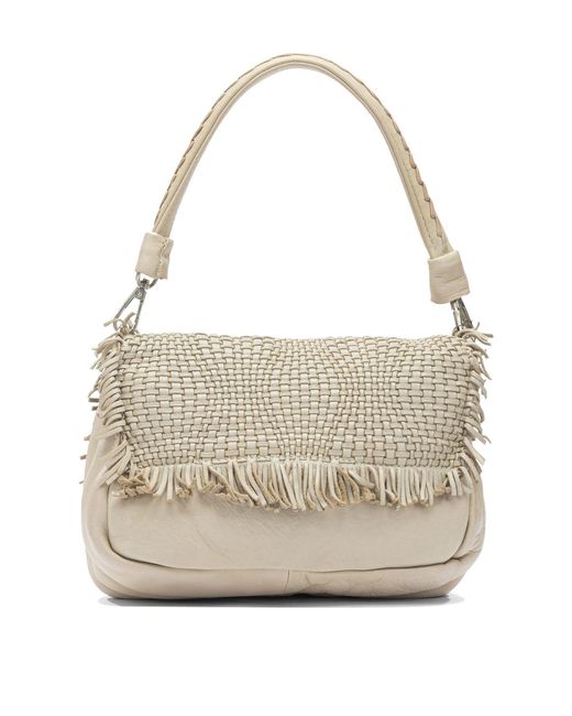 Giancarlo Nevola White Shoulder Bags Beige