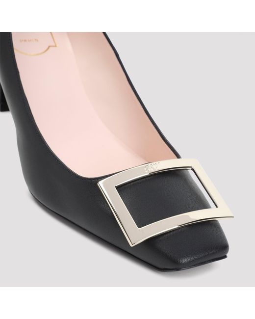 Roger Vivier Black Elegant Belle Pumps With 7Cm Heel