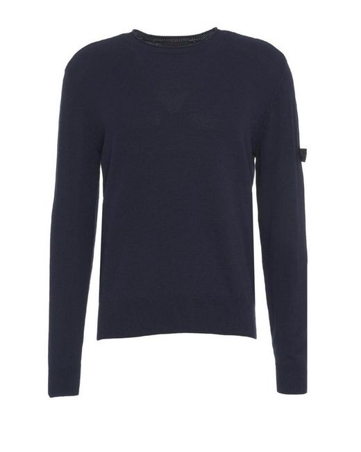 Peuterey Blue Crew Neck Sweater for men