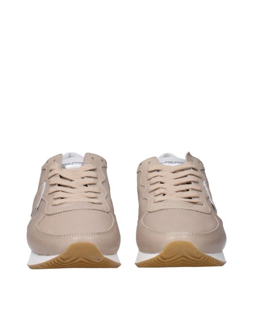 Sneakers de modelo Philippe TRPX Beige de cuero para mujer Philippe Model de color Gray