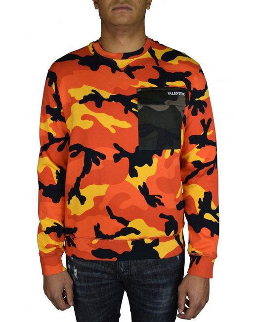 Valentino Garavani Orange Sweater for men