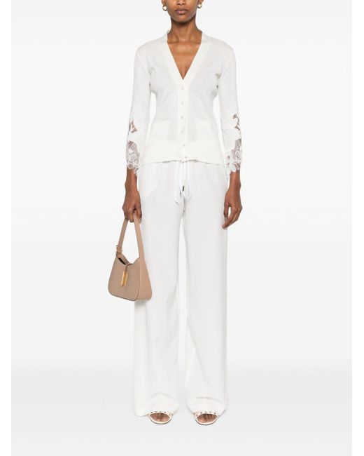 Ermanno Scervino White Seidenhose