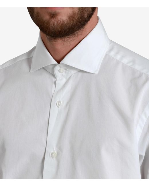 Barba Napoli White Shirts for men