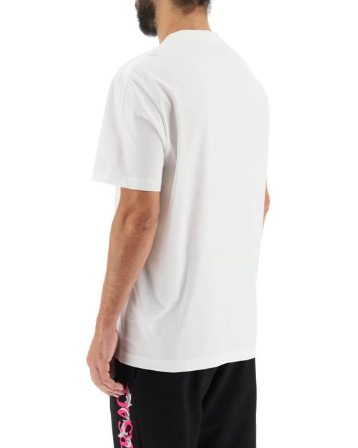 Cotton Logo T-shirt Versace pour homme en coloris White