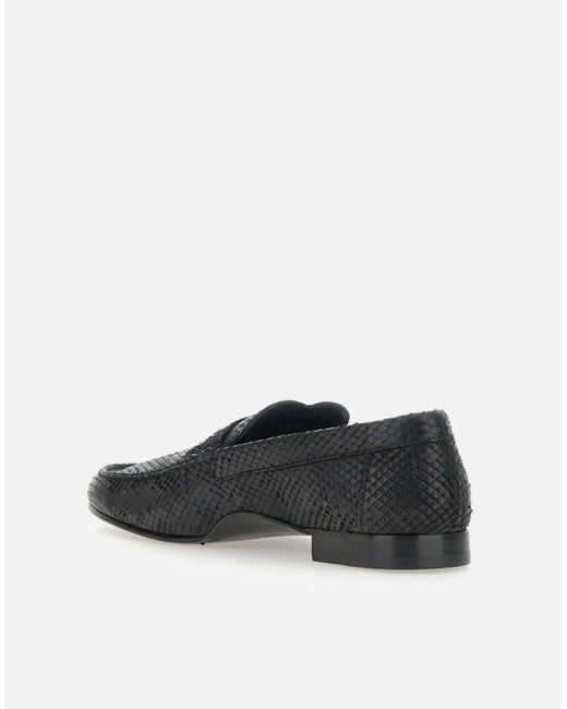 Paul Smith White Textured Leather Loafers for men