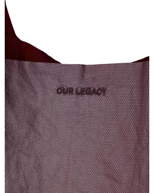 Our Legacy Purple Grocery Shoulder Bag Polyurethane