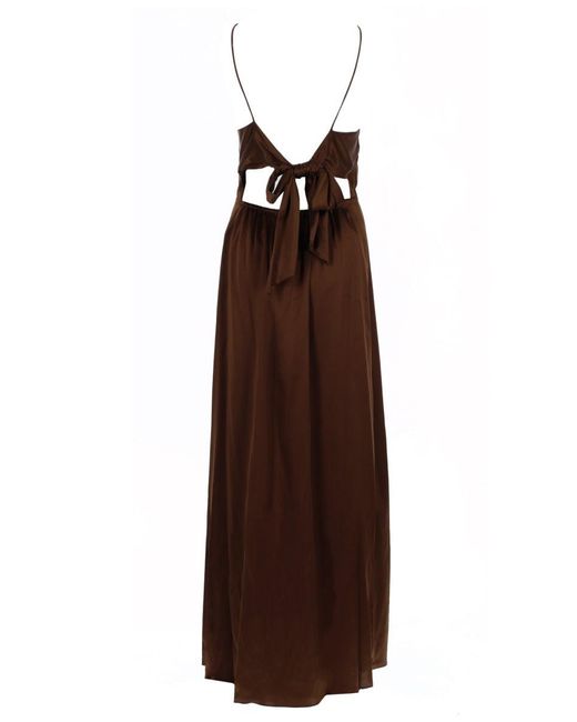 THE GARMENT Brown Long Dress "Cata"