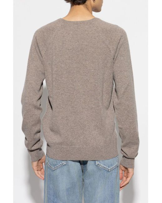 Saint Laurent Gray Cashmere Sweater for men