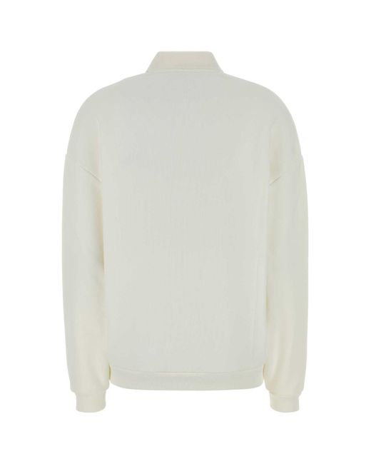 Autry White Cotton Polo Shirt